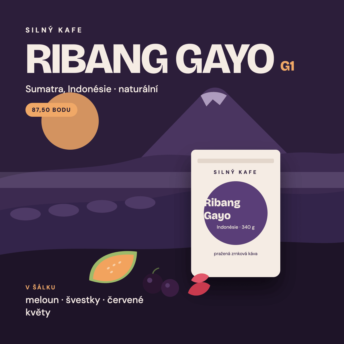 Ribang Gayo – ilustrovaná etiketa s chuťovým profilem